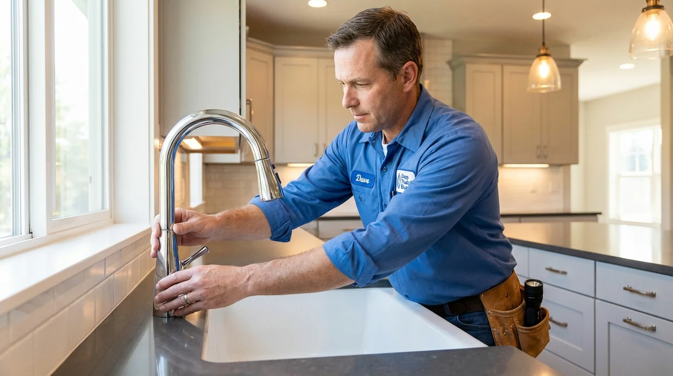 Kitchen faucet installation by Johns Plumbing LLC in Gibbsboro