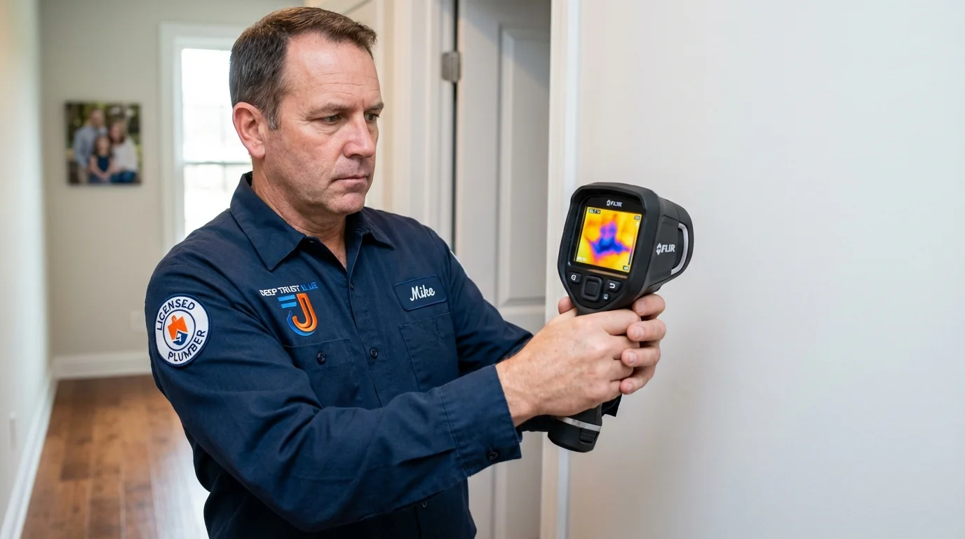 Thermal imaging leak detection by Johns Plumbing LLC in Gibbsboro